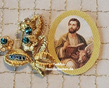 Heiligenbild  HB-CH-E403 Evangelist Matthäus  ohne Goldrand  20x25mm
