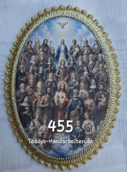 Heiligenbild  HB-CH-F455 Allerheiligen  mit Goldrand 75x105mm