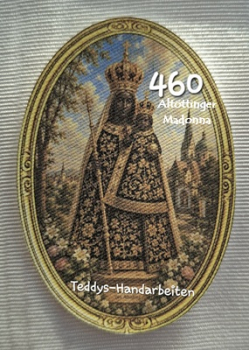 Heiligenbild  HB-CH-F460 Altöttinger Madonna   (ohne Stickrand)  70x100mm