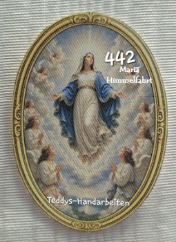 Heiligenbild  HB-CH-F442 Mariä Himmelfahrt  (ohne Stickrand)  70x100mm
