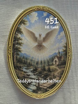 Heiligenbild  HB-CH-F451 Hl. Geist   (ohne Stickrand)  70x100mm