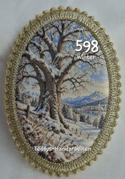Heiligenbild  HB-CH-F598 Winter  75x105mm