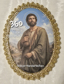 Heiligenbild  HB-CH-D360 Judas Ischriod   mit Goldrand  65x85mm