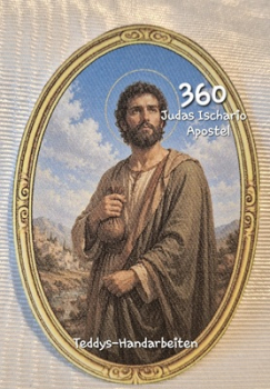 Heiligenbild  HB-CH-D360 Judas Ischarid   (ohne Stickrand)  60x85mm