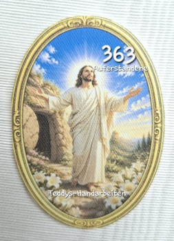 Heiligenbild  HB-CH-F363 Ostersonntag  (ohne Stickrand)  70x100mm