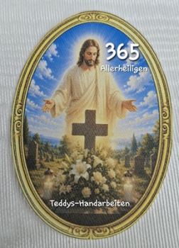 Heiligenbild  HB-CH-F365 Allerheiligen  (ohne Stickrand)  70x100mm