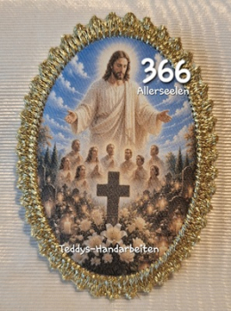 Heiligenbild  HB-CH-F3656 Allerseelen  mit Goldrand  75x105mm