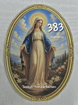 Heiligenbild  HB-CH-F383 Hl. Maria  (ohne Stickrand)  70x100mm