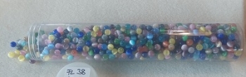 Preview: Fl38  Cat Eys Glasperlen Mix 250g  6mm