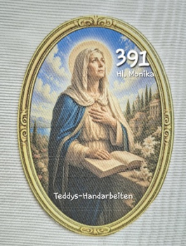 Heiligenbild  HB-CH-D391 Hl. Monika   (ohne Stickrand)  60x85mm