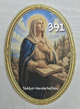 Heiligenbild  HB-CH-F391 Hl. Monika  (ohne Stickrand)  70x100mm