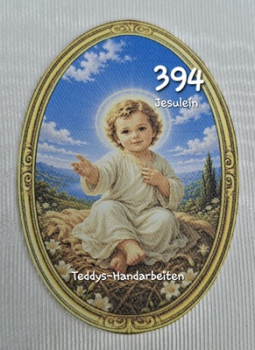Heiligenbild  HB-CH-F394 Jesulein  (ohne Stickrand)  70x100mm