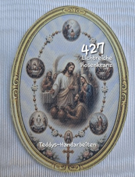 Heiligenbild  HB-CH-M427 Lichtreicher Rosenkranz   (ohne Stickrand)  50x70mm
