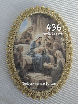 Heiligenbild  HB-CH-D436 Mariä Geburt   mit Goldrand   65x85mm