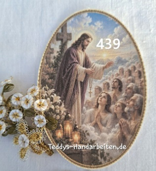 Heiligenbild  HB-CH-F439 Allerseelen  (ohne Stickrand)  70x100mm