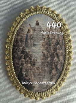 Heiligenbild  HB-CH-D440 Mariä Krönung   mit Goldrand   65x85mm