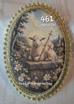 Heiligenbild  HB-CH-D461 AgnusDei   mit Goldrand  65x85mm
