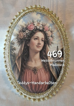 Heiligenbild  HB-CH-D469 Wessobrunner Madonna  mit Goldrand  65x85mm