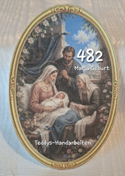 Heiligenbild  HB-CH-F482 Mariä Geburt  (ohne Stickrand)  70x100mm
