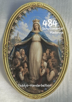 Heiligenbild  HB-CH-F484 Schutzmantelmadonna   (ohne Stickrand)  70x100mm