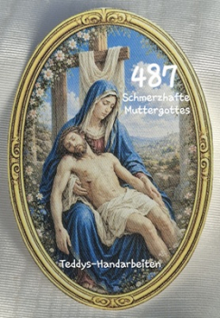 Heiligenbild  HB-CH-F487 Schmerzhafte Muttergottes  (ohne Stickrand)  70x100mm
