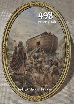 Heiligenbild  HB-CH-D498 Arche Noah  (ohne Stickrand)  60x85mm