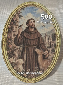 Heiligenbild  HB-CH-D500 Hl. Franziskus  (ohne Stickrand)  60x85mm