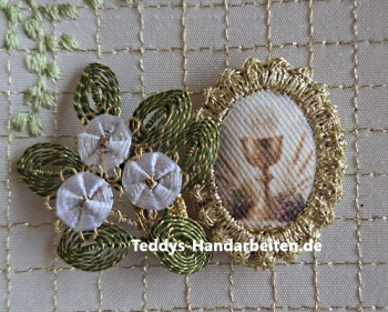 Heiligenbild  HB-CH-E201  Kelch  mit Goldrand  22x30mm