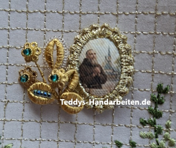 Heiligenbild  HB-CH-E213  Bruder Konrad  mit Goldrand  22x30mm