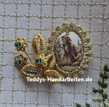 Heiligenbild  HB-CH-E214  St. Martin  mit Goldrand  22x30mm