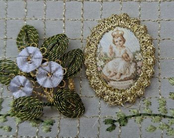 Heiligenbild  HB-CH-E263  Jesukindl  mit Goldrand  22x30mm