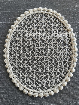 STA14 Medaillon 1C Lace silber 60x88mm