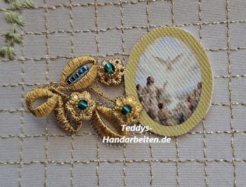 Heiligenbild  HB-CH-E238  Hl. Geist  (ohne Stickrand)   20x25mm