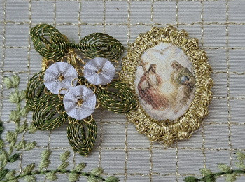 Heiligenbild  HB-CH-E240  Dreifaltigkeit  mit Goldrand  22x30mm
