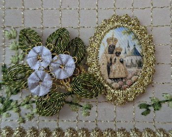 Heiligenbild  HB-CH-E244  Altöttinger Madonna   mit Goldrand  22x30mm
