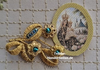 Heiligenbild  HB-CH-E248  Madonna  (ohne Stickrand)    20x25mm