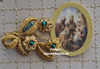 Heiligenbild  HB-CH-E262  Hl. 3 Könige  (ohne Stickrand)   20x25mm