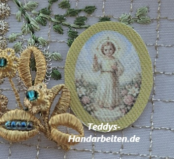 Heiligenbild  HB-CH-E264  Jesukindl  (ohne Stickrand)    20x25mm