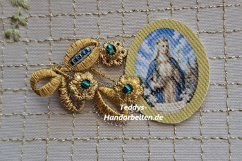 Heiligenbild  HB-CH-E280  Hl. Ingeborg  (ohne Stickrand)    20x25mm