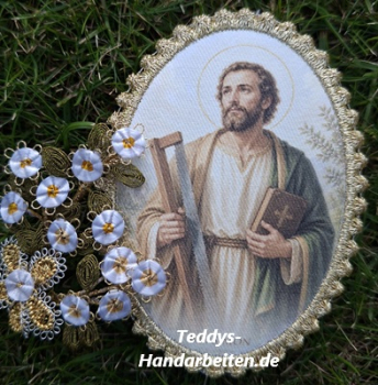 Heiligenbild  HB-CH-D243  Hl.Simon mit Goldrand 65x85mm