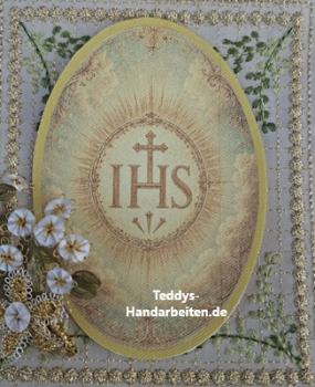 Heiligenbild  HB-CH-F295   IHS  (ohne Stickrand)  70x100mm