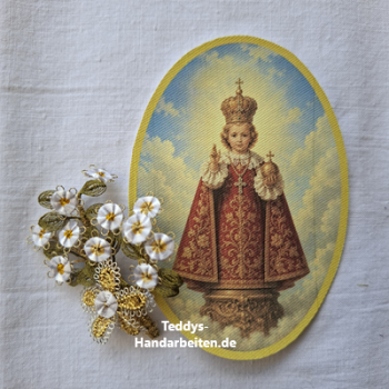 Heiligenbild  HB-CH-G343  Prager Jesulein   ohne Goldrand   40x55mm