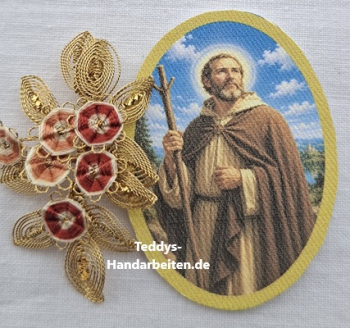 Heiligenbild  HB-CH-D367 Hl. Hermann  ohne Goldrand 60x85mm