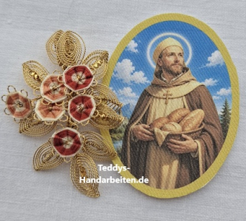 Heiligenbild  HB-CH-D392 Hl. Albert  (ohne Stickrand)  60x85mm