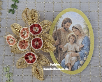 Heiligenbild  HB-CH-H200  Hl. Familie  (ohne Stickrand)  30x45mm