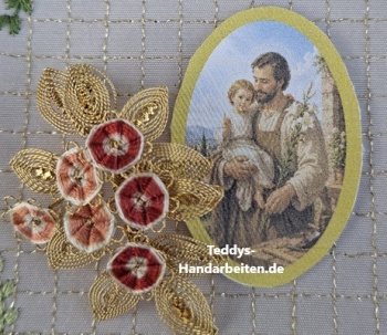 Heiligenbild  HB-CH-H219  Hl. Josef  (ohne Stickrand)  30x45mm
