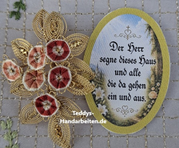 Heiligenbild  HB-CH-H228   Herr segne....  (ohne Stickrand)  30x45mm