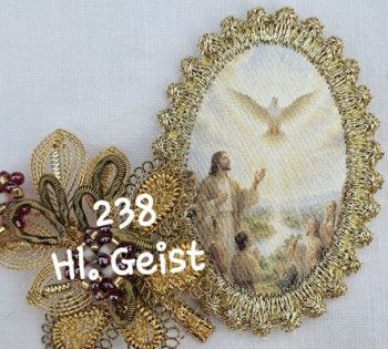 Heiligenbild  HB-CH-H238  Hl. Geist  mit Goldrand  32x46mm