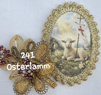 Heiligenbild  HB-CH-H241  Osterlamm  32x46mm