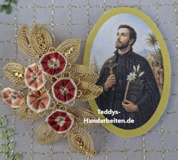Heiligenbild  HB-CH-H246  Hl. Franz Xaver  (ohne Stickrand)  30x45mm